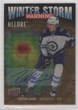 2019-20 Upper Deck Allure - Winter Storm Warning - Golden Treasures Autographs #WSW-10 - Patrik Laine /1 [EX to NM]