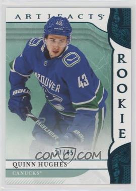 2019-20 Upper Deck Artifacts - [Base] - Aqua #180 - Rookies - Quinn Hughes /45