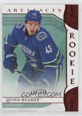 2019-20 Upper Deck Artifacts - [Base] - Ruby #180 - Rookies - Quinn Hughes /399