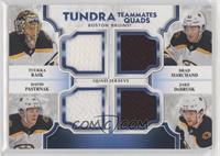 Tuukka Rask, Brad Marchand, David Pastrnak, Jake DeBrusk #/99