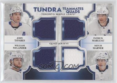 2019-20 Upper Deck Artifacts - Tundra Teammates Quads #T4-TOR - John Tavares, Patrick Marleau, William Nylander, Mitch Marner /99