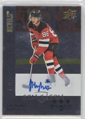 2019-20 Upper Deck Black Diamond - 1996-97 Tribute - Pure Black Autographs #BDT-JH - Rookies - Jack Hughes /99