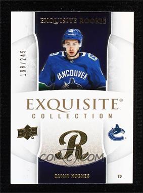 2019-20 Upper Deck Black Diamond - Exquisite Collection 05-06 Rookie Retro #05R-QH - Quinn Hughes /249