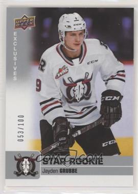 2019-20 Upper Deck CHL - [Base] - Exclusives #362 - Star Rookie SP - Jayden Grubbe /100