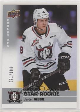 2019-20 Upper Deck CHL - [Base] - Exclusives #362 - Star Rookie SP - Jayden Grubbe /100