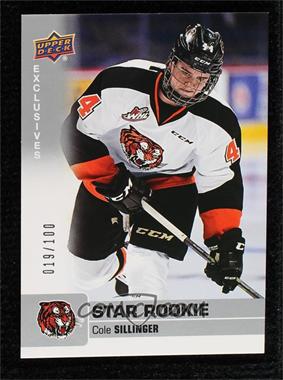 2019-20 Upper Deck CHL - [Base] - Exclusives #391 - Star Rookie SP - Cole Sillinger /100