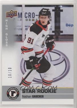 2019-20 Upper Deck CHL - [Base] - High Gloss #363 - Star Rookie SP - Nathan Gaucher /10