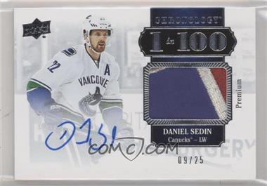 2019-20 Upper Deck Chronology - 1 in 100 Memorabilia - Autographs #100-SE - Daniel Sedin /25