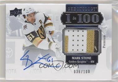 2019-20 Upper Deck Chronology - 1 in 100 Memorabilia - Autographs #100-ST - Mark Stone /100