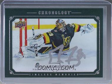 2019-20 Upper Deck Chronology - Canvas Masterpiece Autographs - Green #CMA-MF - Marc-Andre Fleury /10