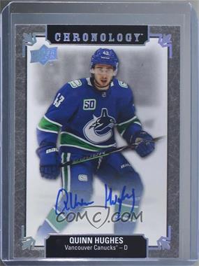 2019-20 Upper Deck Chronology - Franchise History Autographs #FH-VA-QH - Quinn Hughes