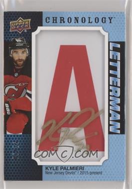 2019-20 Upper Deck Chronology - Letterman Patches Letter Relics - Autographs #L-NJ-KP - Kyle Palmieri /25