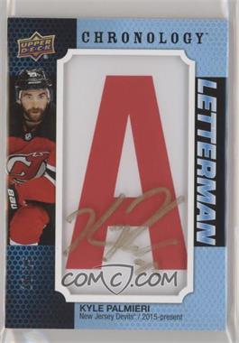 2019-20 Upper Deck Chronology - Letterman Patches Letter Relics - Autographs #L-NJ-KP - Kyle Palmieri /25