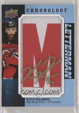 2019-20 Upper Deck Chronology - Letterman Patches Letter Relics - Autographs #L-NJ-KP - Kyle Palmieri /25