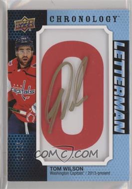 2019-20 Upper Deck Chronology - Letterman Patches Letter Relics - Autographs #L-WA-TW - Tom Wilson /25