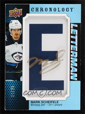 2019-20 Upper Deck Chronology - Letterman Patches Letter Relics - Autographs #L-WI-MS - Mark Scheifele /25