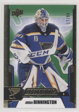 2019-20 Upper Deck Credentials - [Base] - Green #26 - Jordan Binnington /99