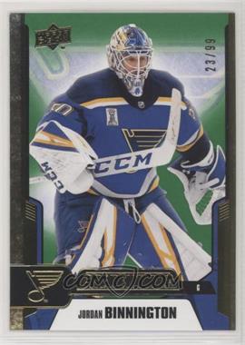 2019-20 Upper Deck Credentials - [Base] - Green #26 - Jordan Binnington /99