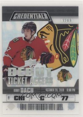 2019-20 Upper Deck Credentials - Debut Ticket Access Acetate #RTA-21 - Kirby Dach /99