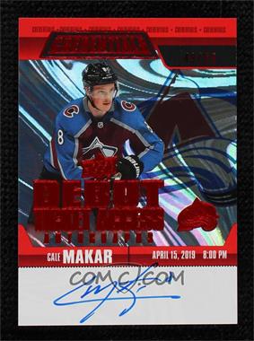 2019-20 Upper Deck Credentials - Debut Ticket Access Autos - Red #RTAA-CM - Cale Makar /65