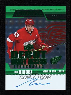 2019-20 Upper Deck Credentials - Debut Ticket Access Autos Variations - Green #RTAAV-TH - Taro Hirose /10