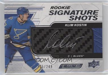 2019-20 Upper Deck Engrained - Rookie Signature Shots #RSS-KL - Klim Kostin /249