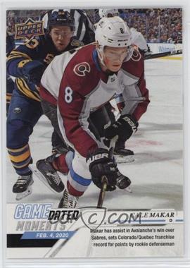 2019-20 Upper Deck Game Dated Moments - [Base] #48 - February - (Feb. 4, 2020) - Cale Makar Sets Franchise Record for Points by Rookie Defenseman