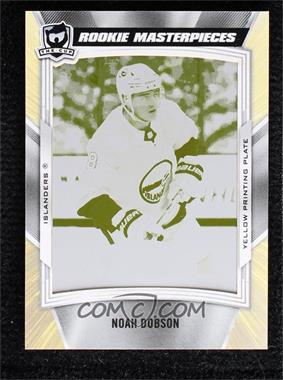 2019-20 Upper Deck Ice - Exquisite Collection Platinum Rookies - The Cup Rookie Masterpieces Printing Plate Yellow #ICE-R6 - Noah Dobson /1