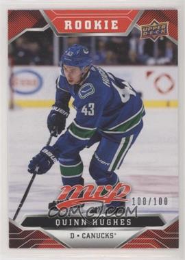 2019-20 Upper Deck MVP - Red Script Leaderboard Achievements #248 - Quinn Hughes /100