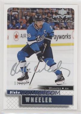 2019-20 Upper Deck MVP - Stanley Cup Edition 20th Anniversary - Super Script #11 - Blake Wheeler /25