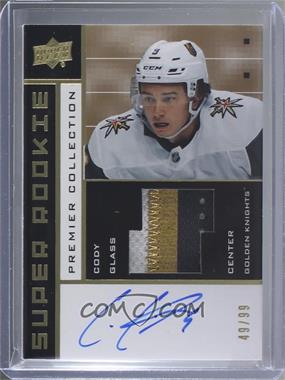 2019-20 Upper Deck Premier - 2002-03 Premier Collection Retro Super Rookie Auto Patch #02-CG - 2019-20 Upper Deck Premier Update - Cody Glass /99