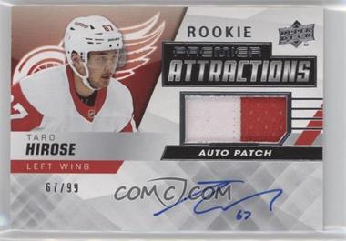 2019-20 Upper Deck Premier - Premier Attractions Auto Patch #PA-TH - Taro Hirose /99