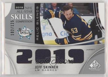 2019-20 Upper Deck SP Game Used - 2019 All-Star Skills Relic Blends #ASRB-JS - Jeff Skinner /125