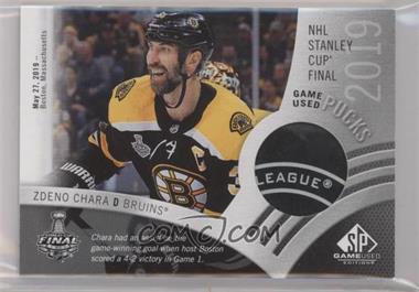 2019-20 Upper Deck SP Game Used - 2019 NHL Stanley Cup Final Game Used Pucks #SCGUP-ZC - Zdeno Chara