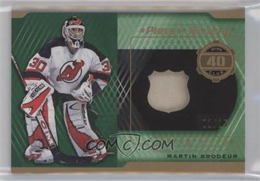 2019-20 Upper Deck SP Game Used - A Piece of History - 40 Wins Season Club - Premium Materials #40-MB - Martin Brodeur /15