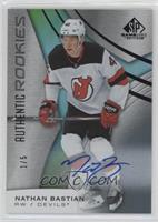 Authentic Rookies Auto - Nathan Bastian #/5