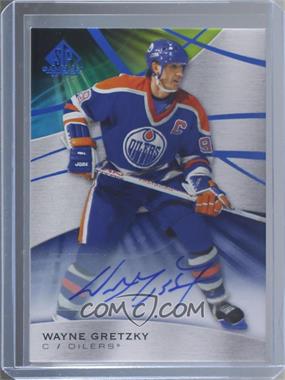 2019-20 Upper Deck SP Game Used - [Base] - Blue Auto #1 - Wayne Gretzky