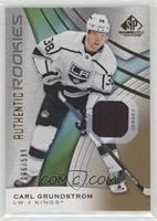 Authentic Rookies - Carl Grundstrom [EX to NM] #/599