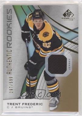 2019-20 Upper Deck SP Game Used - [Base] - Gold Jersey Relics #195 - Authentic Rookies - Trent Frederic /599