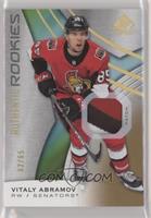 Authentic Rookies - Vitaly Abramov #/65