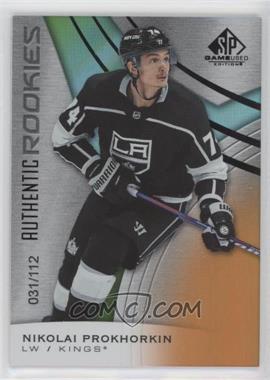 2019-20 Upper Deck SP Game Used - [Base] - Orange Rainbow #162 - Authentic Rookies - Nikolay Prokhorkin /112