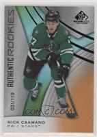 Authentic Rookies - Nick Caamano #/119