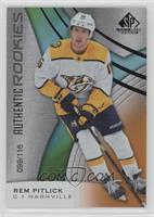 Authentic Rookies - Rem Pitlick #/116