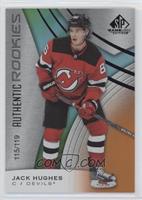 Authentic Rookies - Jack Hughes #/119