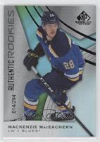 Authentic Rookies - Mackenzie MacEachern #/294