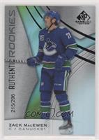 Authentic Rookies - Zack MacEwen #/296