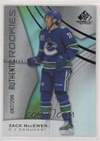 Authentic Rookies - Zack MacEwen #/296