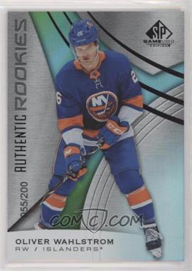 2019-20 Upper Deck SP Game Used - [Base] - Rainbow #156 - Authentic Rookies - Oliver Wahlstrom /200