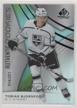 2019-20 Upper Deck SP Game Used - [Base] - Rainbow #168 - Authentic Rookies - Tobias Bjornfot /201