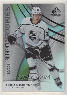 2019-20 Upper Deck SP Game Used - [Base] - Rainbow #168 - Authentic Rookies - Tobias Bjornfot /201